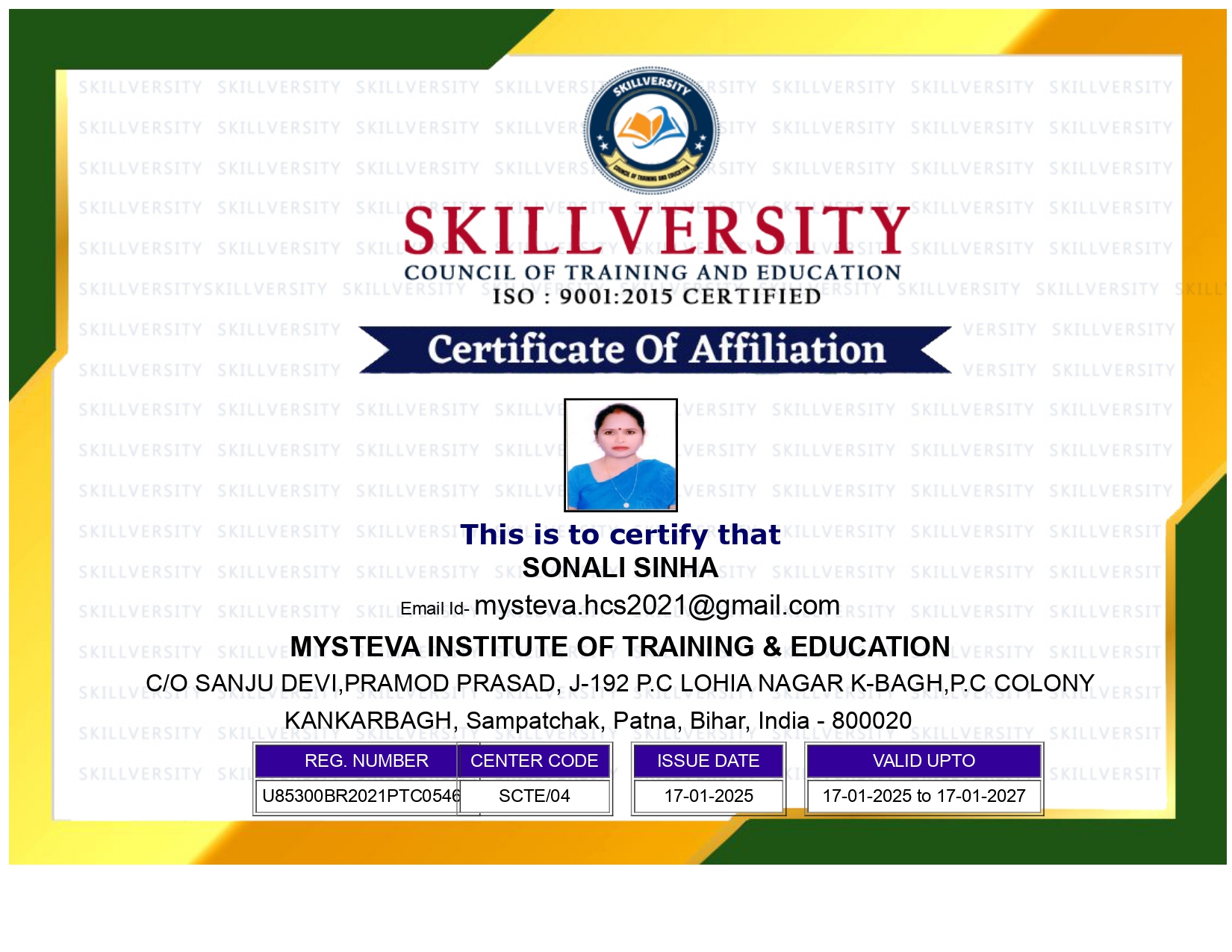 SKILLVERSITY COUNCIL OF TRAINING AND EDUCATION